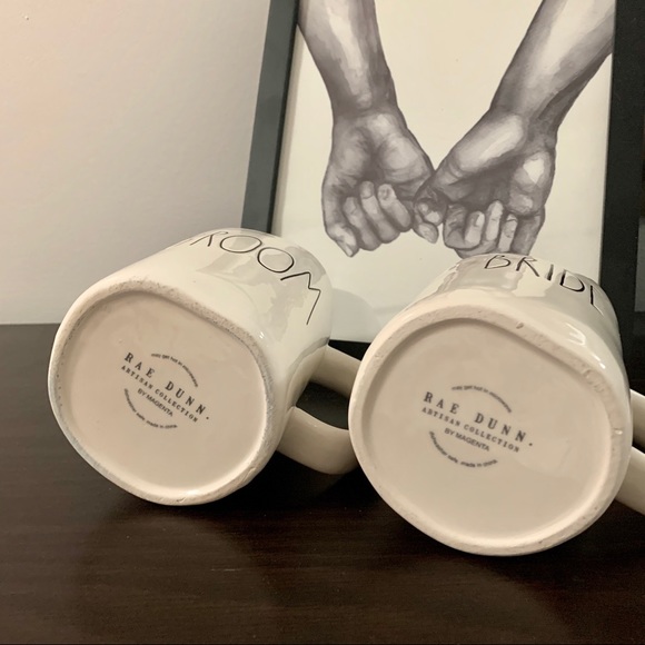 Rae Dunn bride and groom mugs - Picture 2 of 3